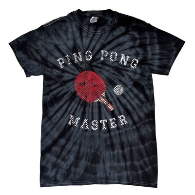 Table Tennis Ping Pong Master Funny Quote Graphic Print Tie-Dye T-Shirt