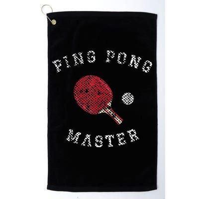 Table Tennis Ping Pong Master Funny Quote Graphic Print Golf Towel