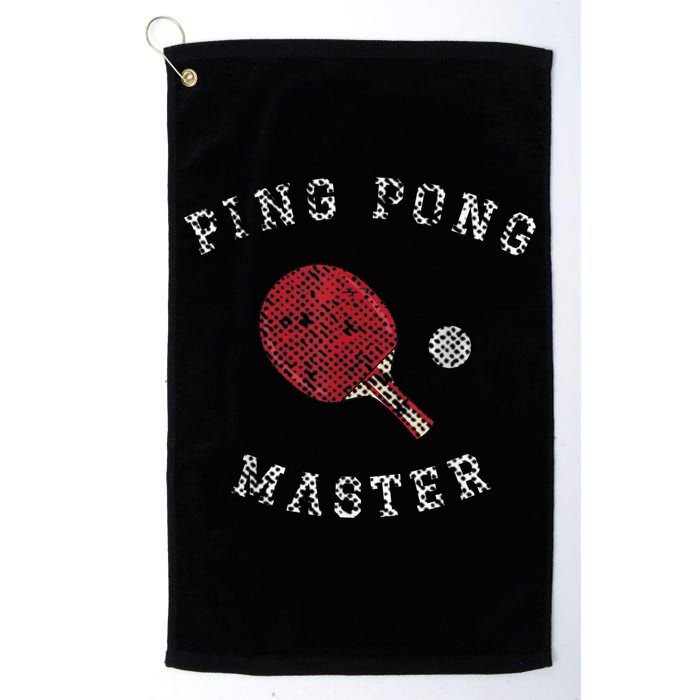 Table Tennis Ping Pong Master Funny Quote Graphic Print Golf Towel