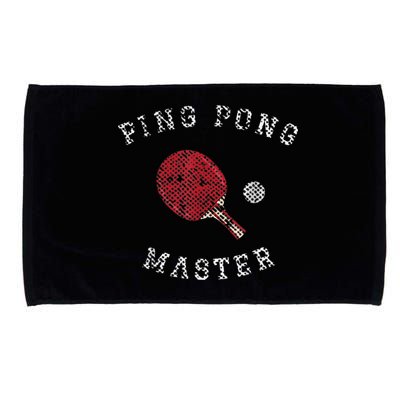 Table Tennis Ping Pong Master Funny Quote Graphic Print Microfiber Hand Towel