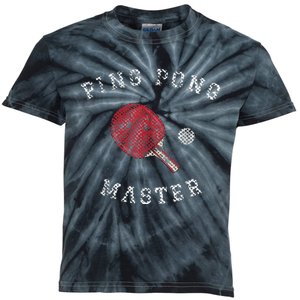 Table Tennis Ping Pong Master Funny Quote Graphic Print Kids Tie-Dye T-Shirt