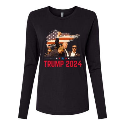 Trump Trending Political Pennsylvania Trump 2024 Womens Cotton Relaxed Long Sleeve T-Shirt