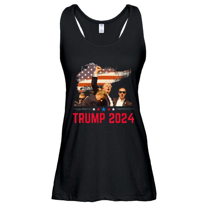 Trump Trending Political Pennsylvania Trump 2024 Ladies Essential Flowy Tank