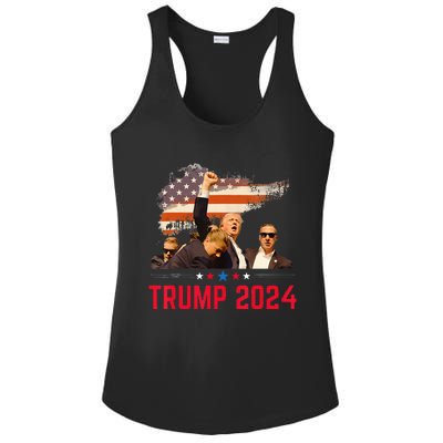 Trump Trending Political Pennsylvania Trump 2024 Ladies PosiCharge Competitor Racerback Tank