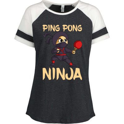 Table Tennis Ping Pong Ninja Lover Enza Ladies Jersey Colorblock Tee