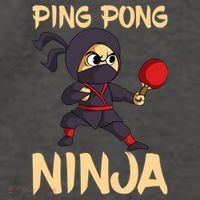 Table Tennis Ping Pong Ninja Lover Vector Backpack