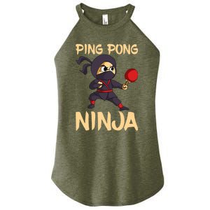 Table Tennis Ping Pong Ninja Lover Women's Perfect Tri Rocker Tank