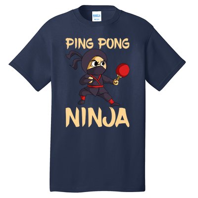 Table Tennis Ping Pong Ninja Lover Tall T-Shirt