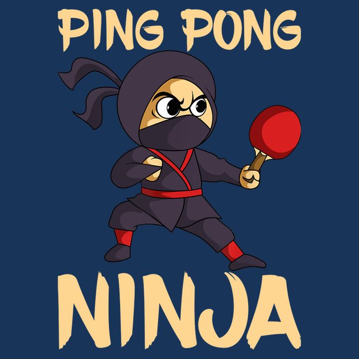 Table Tennis Ping Pong Ninja Lover 7-Panel Snapback Hat