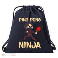 Table Tennis Ping Pong Ninja Lover Drawstring Bag