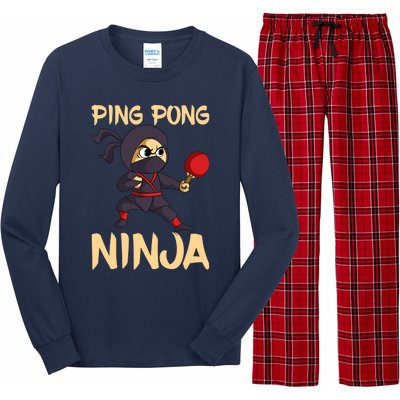 Table Tennis Ping Pong Ninja Lover Long Sleeve Pajama Set