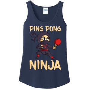 Table Tennis Ping Pong Ninja Lover Ladies Essential Tank