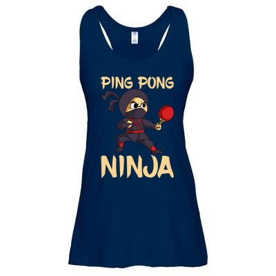 Table Tennis Ping Pong Ninja Lover Ladies Essential Flowy Tank