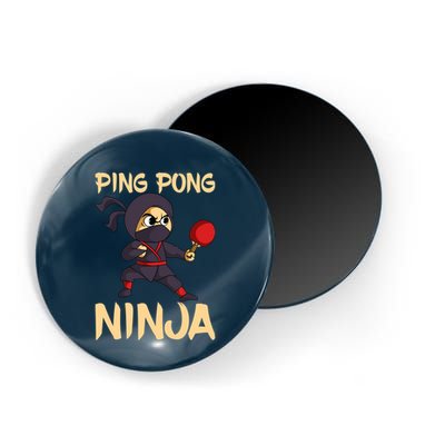 Table Tennis Ping Pong Ninja Lover Magnet