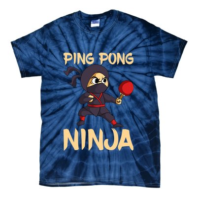 Table Tennis Ping Pong Ninja Lover Tie-Dye T-Shirt