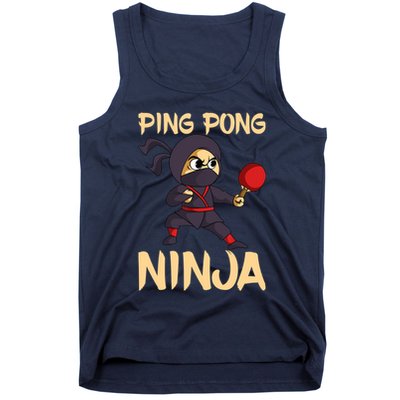Table Tennis Ping Pong Ninja Lover Tank Top