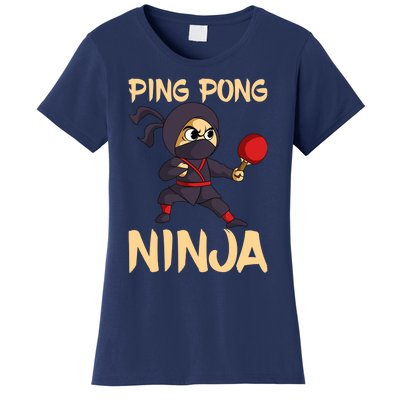 Table Tennis Ping Pong Ninja Lover Women's T-Shirt