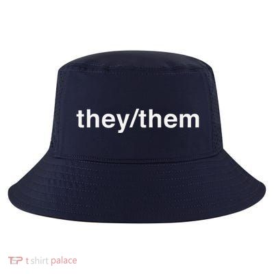 They Them Pronoun Lgbt Queer Transg Cool Comfort Performance Bucket Hat