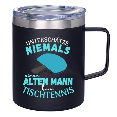 Table Tennis Ping Pong Dad Grandpa Grandfather Fathers Day Gift 12oz Stainless Steel Coffee Mug
