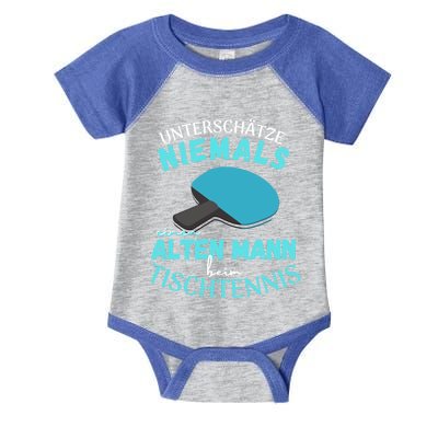 Table Tennis Ping Pong Dad Grandpa Grandfather Fathers Day Gift Infant Baby Jersey Bodysuit