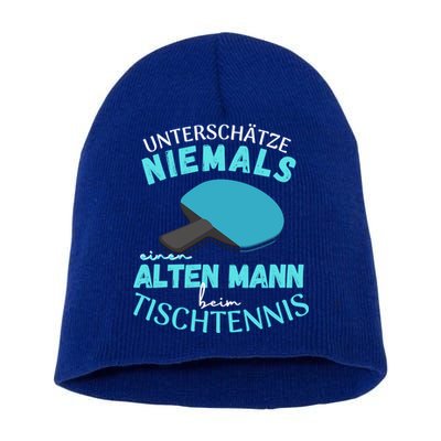 Table Tennis Ping Pong Dad Grandpa Grandfather Fathers Day Gift Short Acrylic Beanie