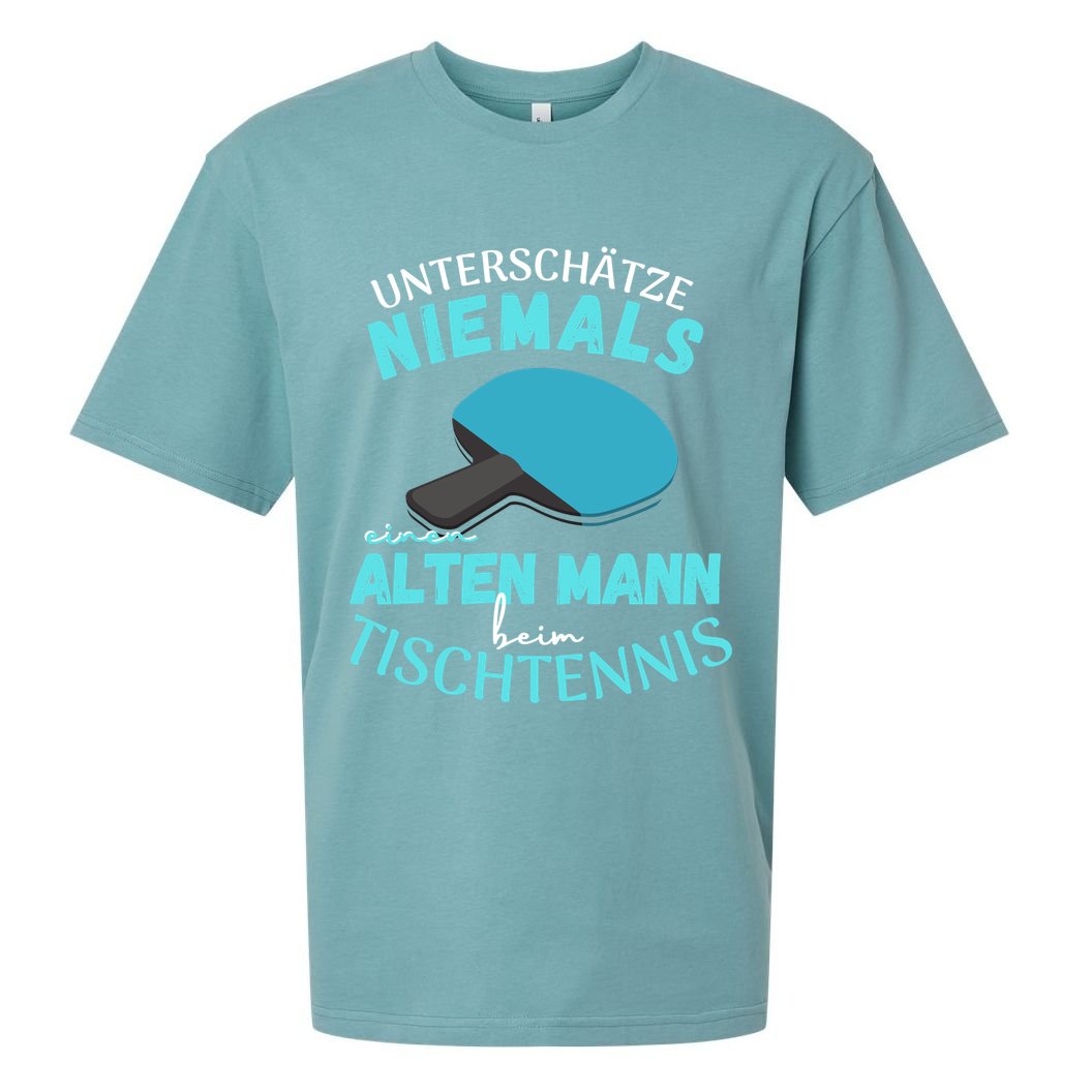 Table Tennis Ping Pong Dad Grandpa Grandfather Fathers Day Gift Sueded Cloud Jersey T-Shirt