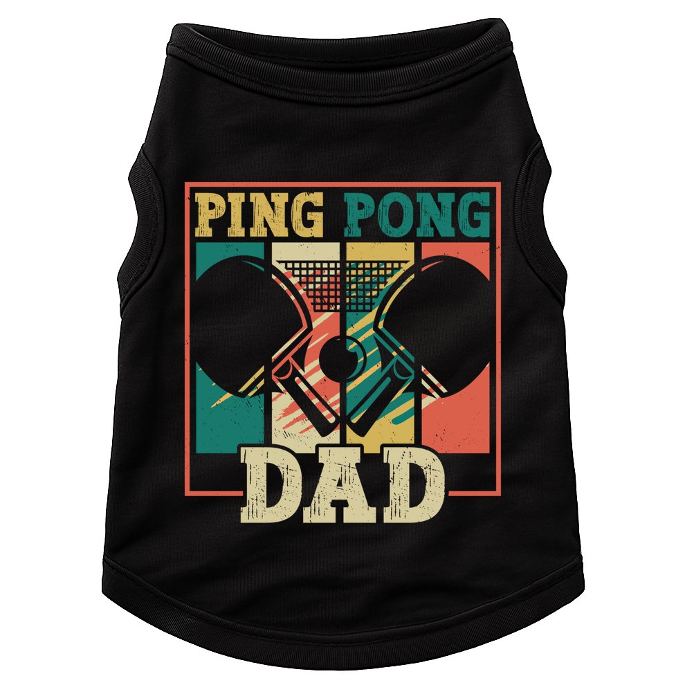 Table Tennis Player Father Ping Pong Dad Funny Table Tennis Great Gift Doggie Tank