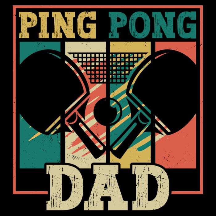 Table Tennis Player Father Ping Pong Dad Funny Table Tennis Great Gift Cooling Performance Crew T-Shirt