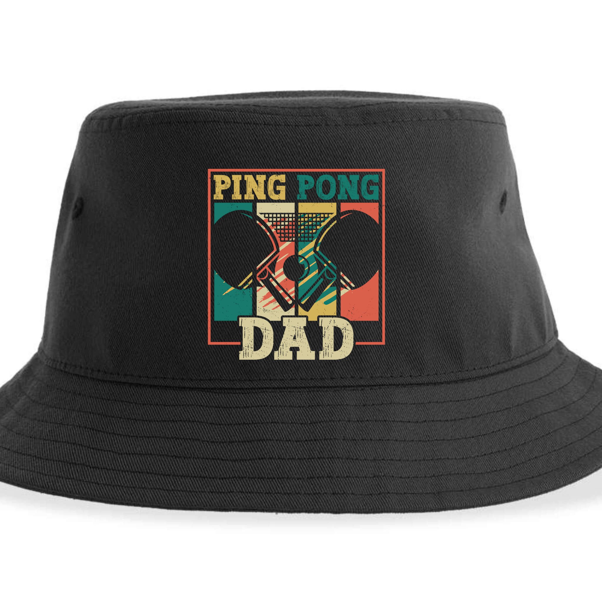 Table Tennis Player Father Ping Pong Dad Funny Table Tennis Great Gift Sustainable Bucket Hat