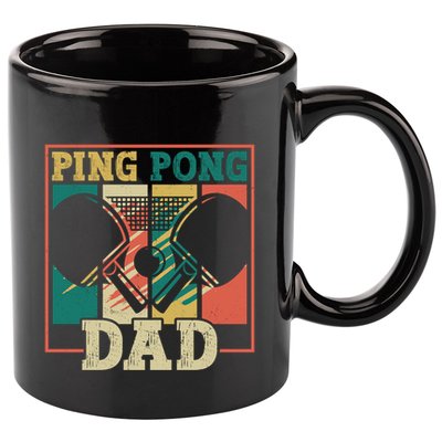 Table Tennis Player Father Ping Pong Dad Funny Table Tennis Great Gift 11oz C Handle Ceramic Mug