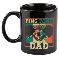 Table Tennis Player Father Ping Pong Dad Funny Table Tennis Great Gift 11oz C Handle Ceramic Mug