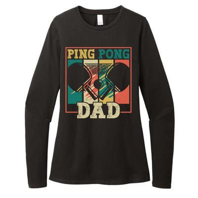 Table Tennis Player Father Ping Pong Dad Funny Table Tennis Great Gift Womens CVC Long Sleeve Shirt