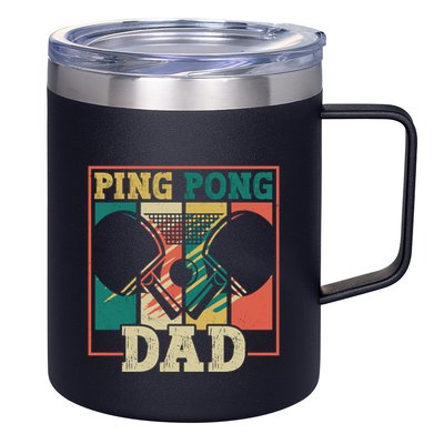 Table Tennis Player Father Ping Pong Dad Funny Table Tennis Great Gift 12oz Stainless Steel Coffee Mug