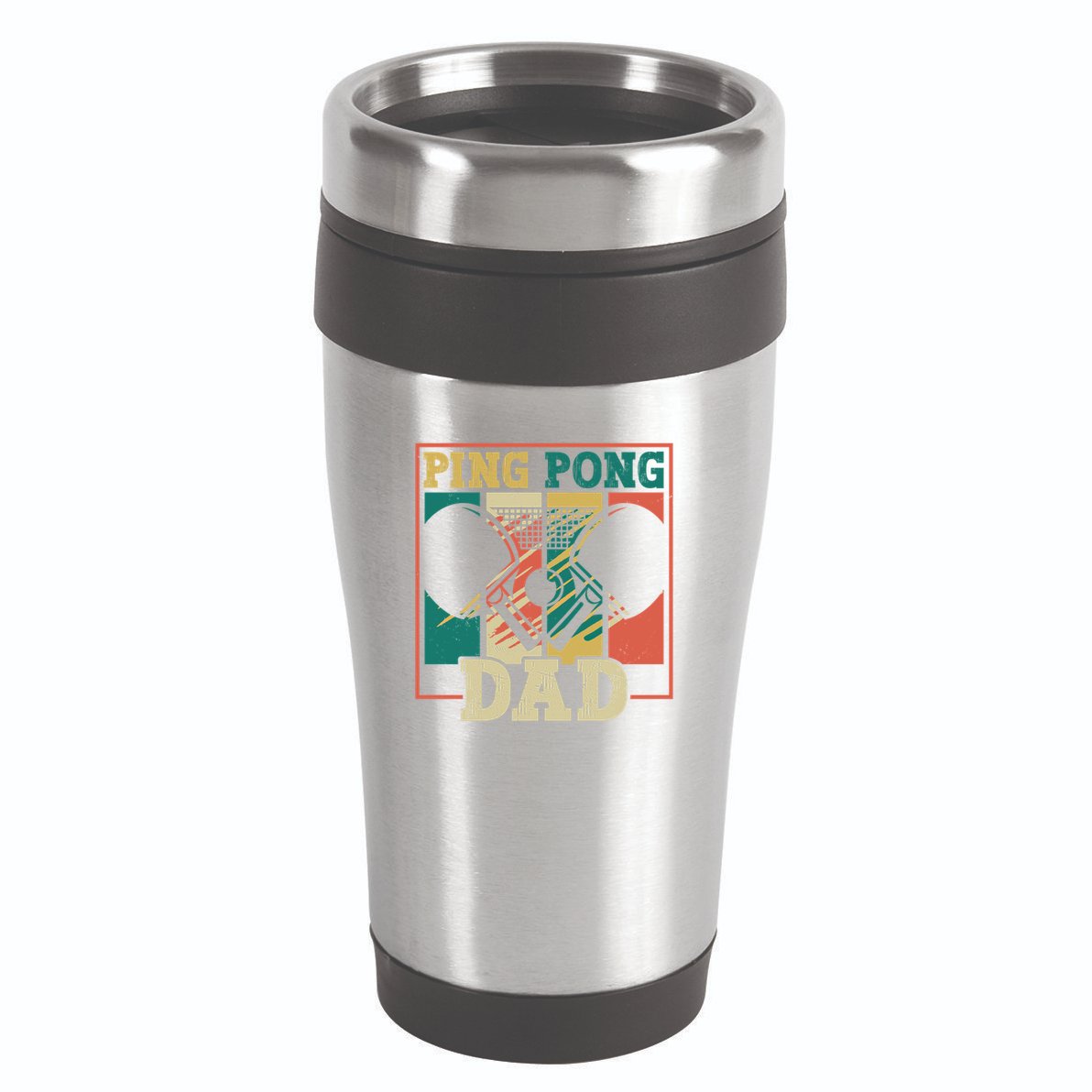 Table Tennis Player Father Ping Pong Dad Funny Table Tennis Great Gift 16oz Travel Tumbler
