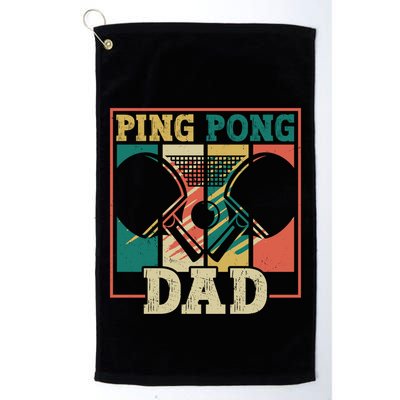 Table Tennis Player Father Ping Pong Dad Funny Table Tennis Great Gift Golf Towel