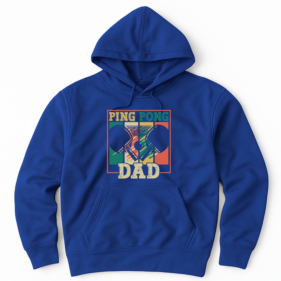 Table Tennis Player Father Ping Pong Dad Funny Table Tennis Great Gift Hoodie