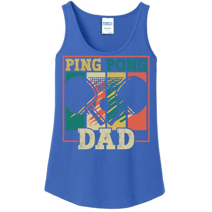 Table Tennis Player Father Ping Pong Dad Funny Table Tennis Great Gift Ladies Essential Tank