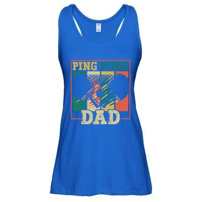 Table Tennis Player Father Ping Pong Dad Funny Table Tennis Great Gift Ladies Essential Flowy Tank