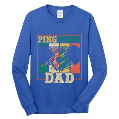 Table Tennis Player Father Ping Pong Dad Funny Table Tennis Great Gift Tall Long Sleeve T-Shirt
