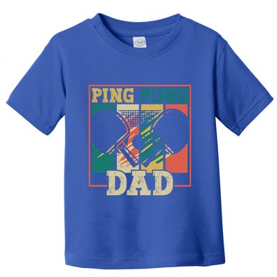 Table Tennis Player Father Ping Pong Dad Funny Table Tennis Great Gift Toddler T-Shirt