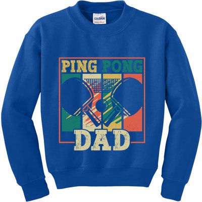 Table Tennis Player Father Ping Pong Dad Funny Table Tennis Great Gift Kids Sweatshirt