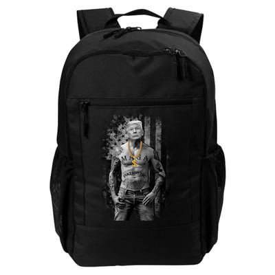Trump Tattoo Patriotic Gangster Anti Liberal Pro Trump Republican Gifts Backpack