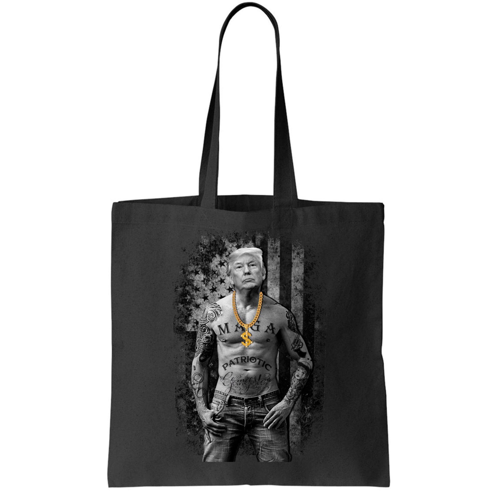 Trump Tattoo Patriotic Gangster Anti Liberal Pro Trump Republican Gifts Bag