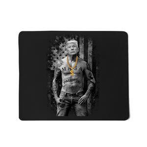 Trump Tattoo Patriotic Gangster Anti Liberal Pro Trump Republican Gifts Mousepad