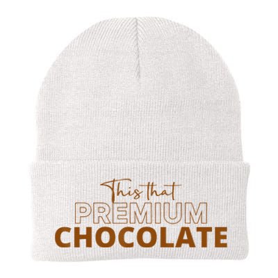 This That Premium Chocolate Funny Chocolate Lovers Knit Cap Winter Beanie