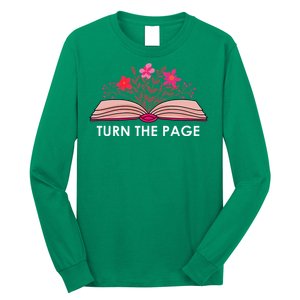 Turn The Page ShirtTeacher Floral Book TTurn The Page Long Sleeve Shirt