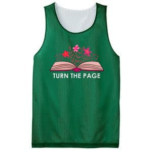 Turn The Page ShirtTeacher Floral Book TTurn The Page Mesh Reversible Basketball Jersey Tank