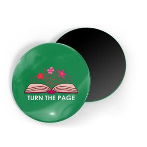 Turn The Page ShirtTeacher Floral Book TTurn The Page Magnet