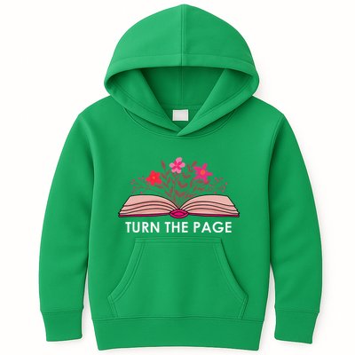 Turn The Page ShirtTeacher Floral Book TTurn The Page Kids Hoodie