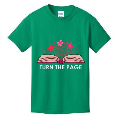 Turn The Page ShirtTeacher Floral Book TTurn The Page Kids T-Shirt